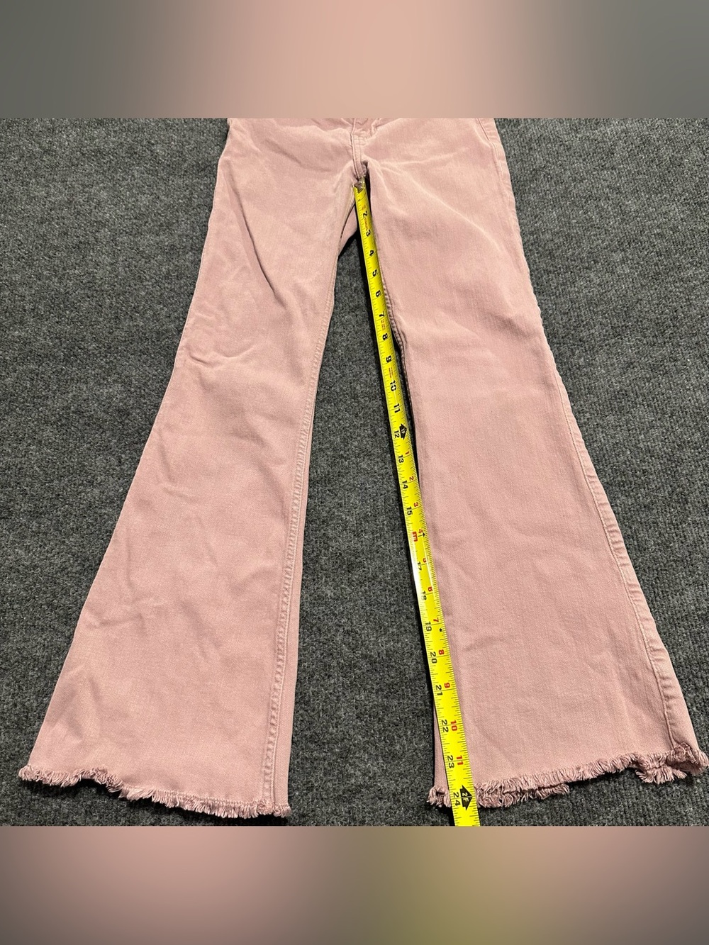 abercrombie kids Pink high rise Flare Corduroy Jeans - Picture 3 of 7